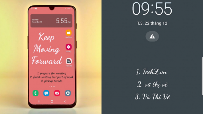 Hướng dẫn tạo ghi chú ‘xinh kute’ trên màn hình khoá điện thoại Android