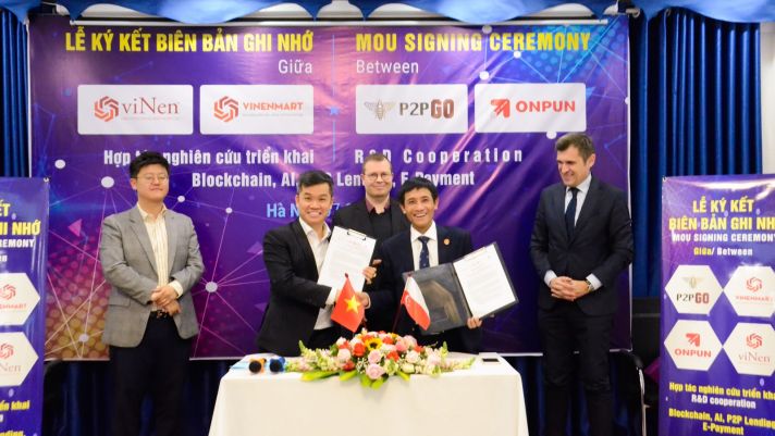 Vinen ký thoả thuận hợp tác triển khai công nghệ Blockchain và ePayment cùng đối tác P2PGO tại VN