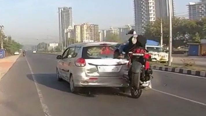 Suzuki Ertiga đột ngột dừng giữa đường khiến xe máy gặp tai nạn, hành động của tài xế gây phẫn nộ
