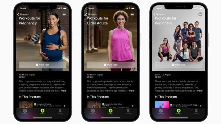 Apple Fitness+ bổ sung bài tập cho mẹ bầu và người cao tuổi