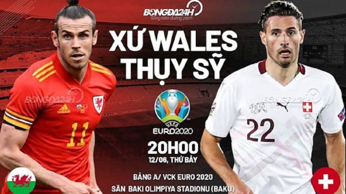 Link trực tiếp trận Wales - Thụy Sĩ bảng A EURO 2021: Dự đoán kết quả chính xác nhất