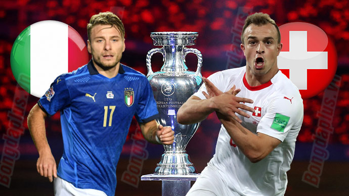 Xem trực tiếp bóng đá trận Italia vs Thụy Sĩ  bảng A - EURO 2021: Link VTV3 HD cực nhanh 