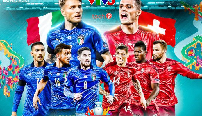 Trực tiếp bóng đá Italia vs Thụy Sĩ 2h00 ngày 17/6 bảng A EURO 2021, link trực tiếp VTV3 HD