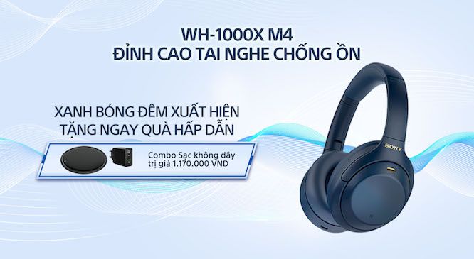 Sony giới thiệu tai nghe chống ồn đỉnh cao WH-1000XM4 phiên bản Xanh bóng đêm hoàn toàn mới