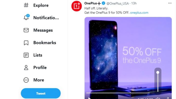 Bám trend Galaxy Fold3, OnePlus 9 giảm giá 50%