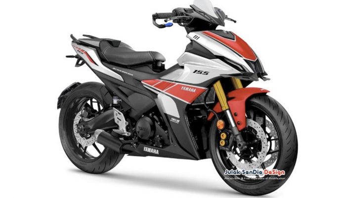 Yamaha Aerox 155 2021 bản mới lộ diện với thiết kế mới cực hầm hố, đẹp lấn át Honda Air Blade