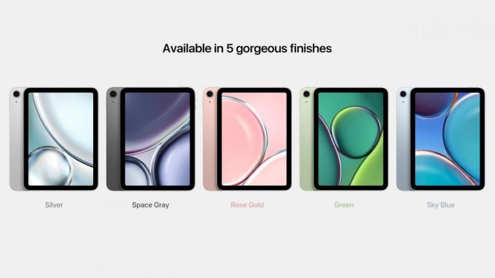 iPad Mini 6 với thiết kế lột xác, viền màn hình siêu mỏng cùng 5 màu sắc