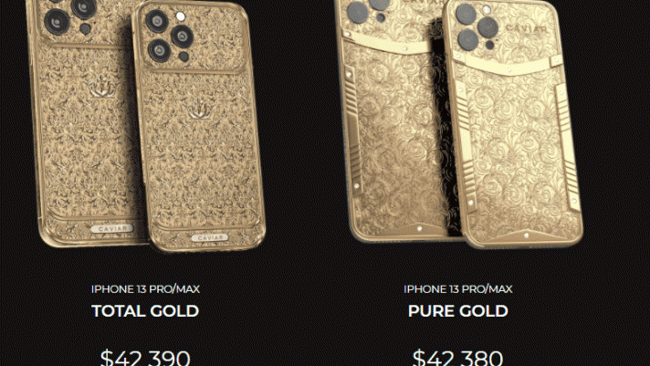 Ngắm chiếc iPhone 13 được làm bằng vàng nguyên chất, giá 40.000 USD