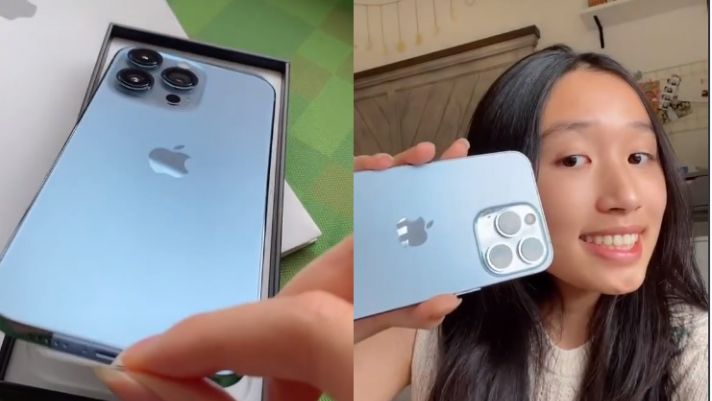 'Rich Kid' Jenny Huynh đập hộp iPhone 13 Pro Max khiến cư dân mạng 'trầm trồ'