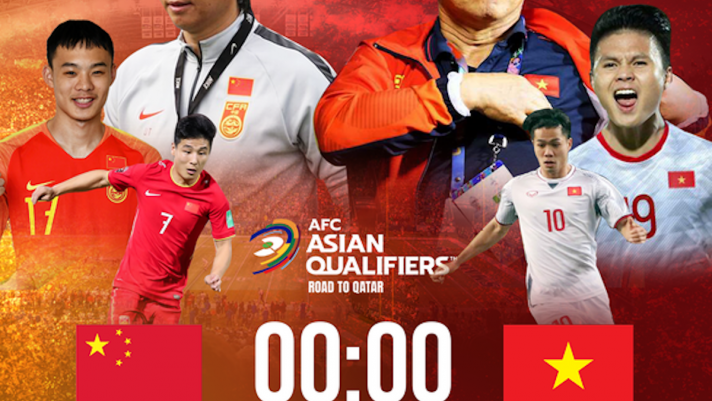 Xem trực tiếp vòng loại World Cup hôm nay 7/10: Việt Nam vs Trung Quốc