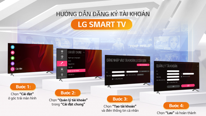 Đăng ký ngay LG Smart TV để biết thế giới giải trí rộng lớn đến nhường nào!