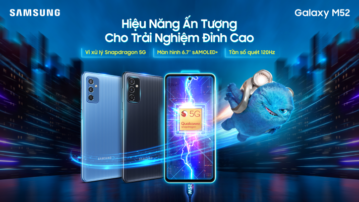 Galaxy M52 5G chính thức ra mắt tại Việt Nam: ‘Kẻ khuấy đảo’ phân khúc tầm trung