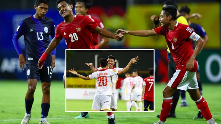 Indonesia tạo mưa bàn thắng, đẩy Việt Nam tụt hạng tại bảng B