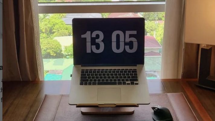 Hướng dẫn cài màn hình chờ MacBook với đồng hồ số siêu đẹp