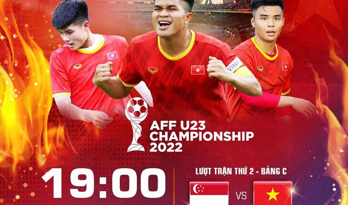 Trực tiếp bóng đá U23 Việt Nam vs U23 Singapore - U23 Đông Nam Á: ĐT Việt Nam vươn lên dẫn trước sớm