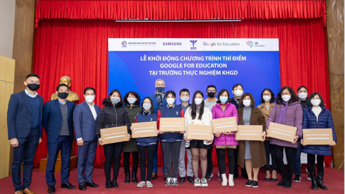 Samsung hợp tác với Google, tăng cường chuyển đổi số trong giáo dục tại một số trường học ở Việt Nam