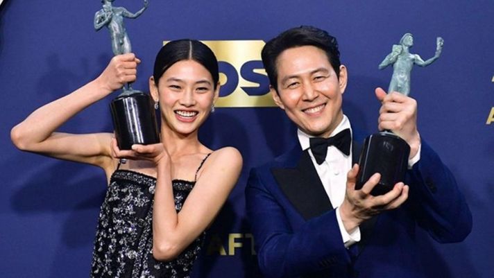 Lee Jung Jae - Jung Ho Yeon thắng giải lớn tại SAG Awards, ‘Squid Game’ làm nên lịch sử chưa từng có