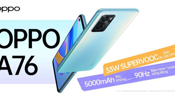 OPPO ra mắt OPPO A76 - smartphone sạc nhanh nhất trong phân khúc tầm trung