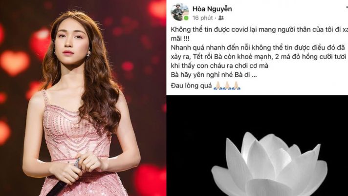 Hòa Minzy đau xót báo tin tang sự trên trang cá nhân, người hâm mộ đồng loạt gửi lời chia buồn