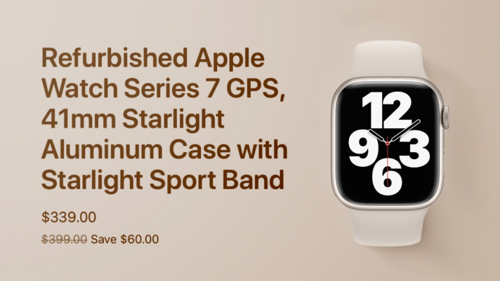 Tiết kiệm chi phí hơn rất nhiều khi mua Apple Watch Series 7 'tân trang'