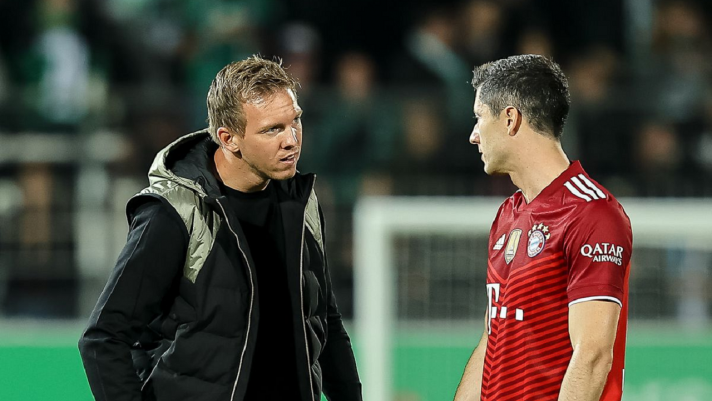 Muốn sớm rời Bayern, Lewandowski phỉ báng HLV Nagelsmann ngay trên sân tập