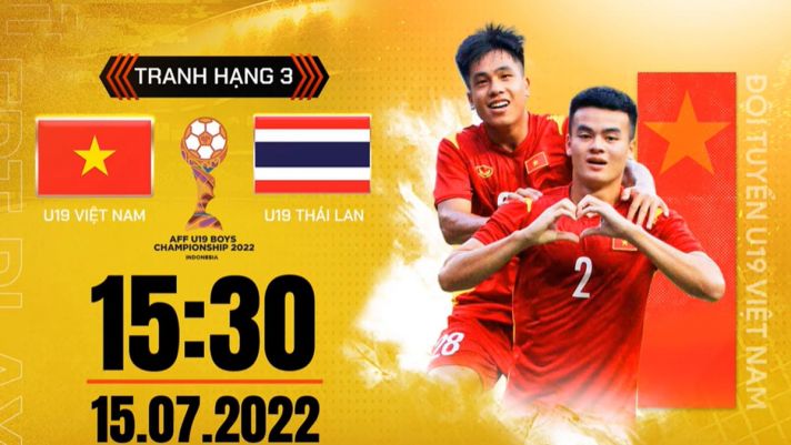Trực tiếp bóng đá U19 Việt Nam vs U19 Thái Lan: Link xem trực tiếp U19 Đông Nam Á 2022 FPT Full HD