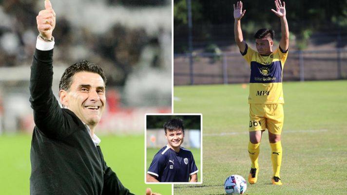 Pau FC gây thất vọng lớn, Quang Hải vẫn khiến HLV Tholot trầm trồ với kỷ lục trước Guingamp