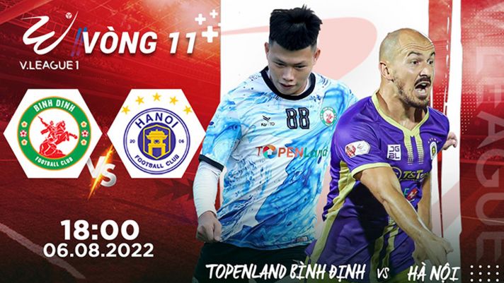 Xem trực tiếp bóng đá Bình Định vs Hà Nội ở đâu, kênh nào? Link xem trực tiếp V.League 2022 Full HD