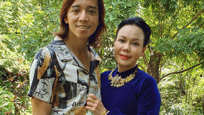 Vợ chồng Việt Hương làm từ thiện