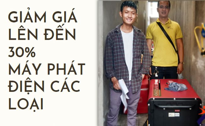 Giảm giá cực sốc máy phát điện các loại tại Hải Minh