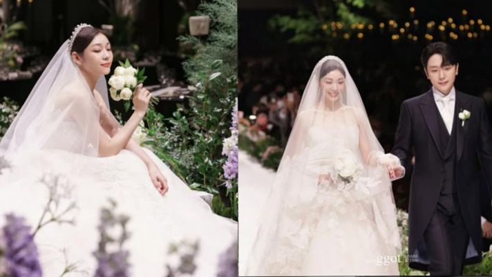 ‘Nữ hoàng trượt băng’ Kim Yuna tung ảnh cưới chưa từng được công khai