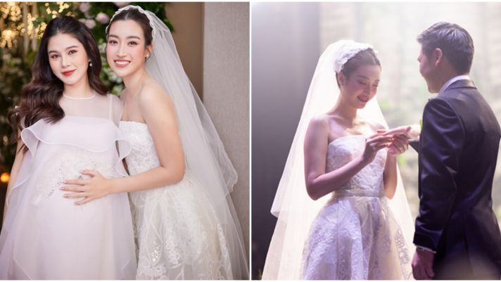 Hoa hậu Đỗ Mỹ Linh ‘xin vía’ mang bầu sau khi kết hôn với con trai Bầu Hiển