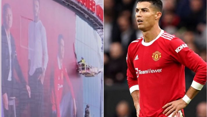 Đâu là nguyên nhân khiến MU gỡ hình Ronaldo tại Old Trafford?