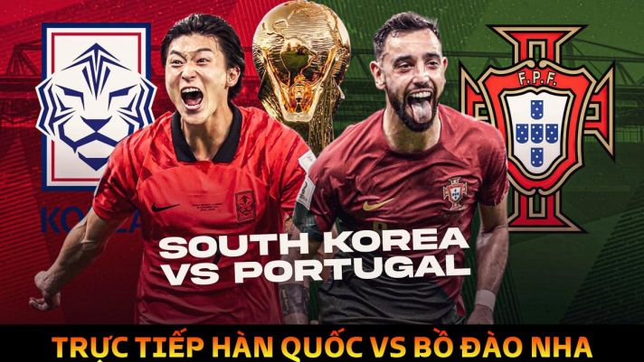 Xem trực tiếp bóng đá Hàn Quốc vs Bồ Đào Nha ở đâu, kênh nào? Link trực tiếp World Cup 2022 Full HD