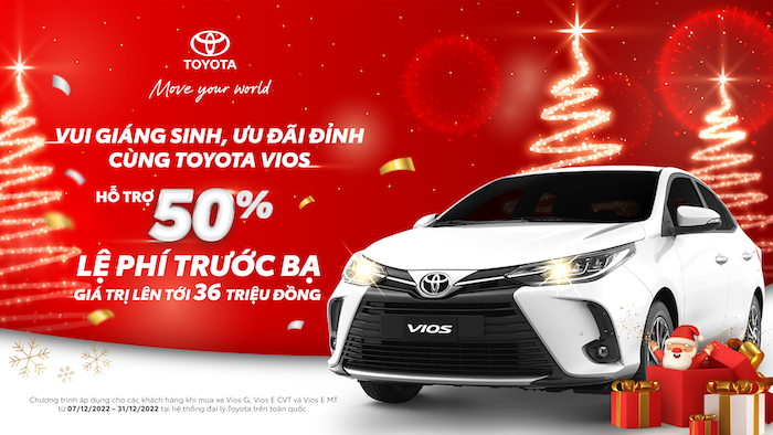 Toyota tung khuyến mại khủng cho khách mua Toyota Vios trong tháng 12/2022