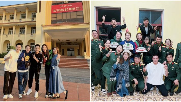 Hòa Minzy cùng dàn sao của 'Sao nhập ngũ' về thăm Sư Đoàn Bộ binh 325