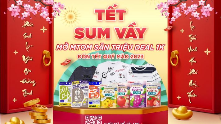 Sàn MTOM tung triệu deal 1K, nghìn đơn mỗi ngày chào đón Tết Quý Mão 