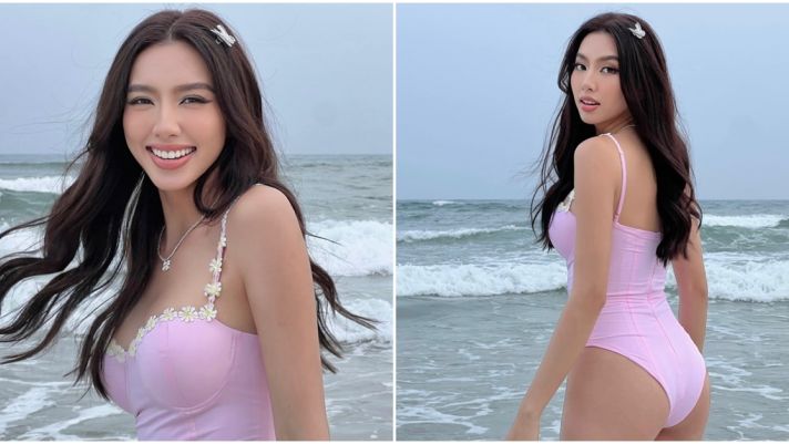 Hoa hậu Thùy Tiên tung ảnh bikini, vóc dáng ‘đồng hồ cát’ cực nóng bỏng khiến CĐM trầm trồ