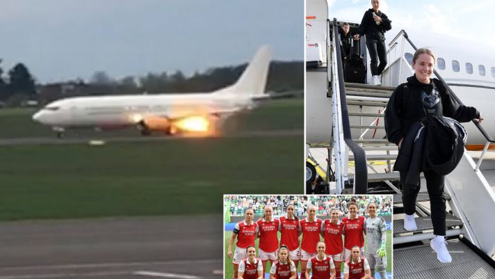 Máy bay chở Arsenal bất ngờ gặp nạn, 'Pháo thủ' nguy cơ mất vé dự Champions League