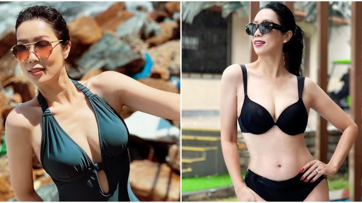 NSƯT Trịnh Kim Chi diện bikini 2 mảnh, vóc dáng ở độ tuổi U50 gây ngỡ ngàng