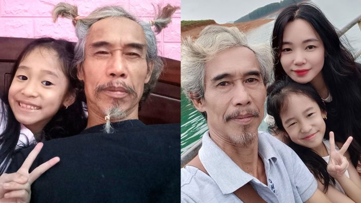 Nam nghệ sĩ ‘khổ nhất màn ảnh Việt’ lấy vợ kém 25 tuổi, tóc bạc trắng đầu vẫn làm bố trẻ con