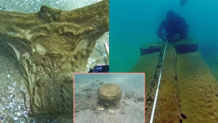 Con tàu ma 1.800 tuổi chở kho báu ‘hiện nguyên hình’ sau khi bị bão càn quét