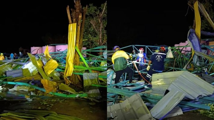 Sập mái trường học Thái Lan, 7 người tử vong, trong đó có 4 trẻ trú mưa bão