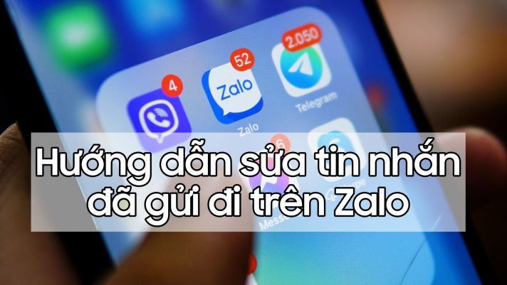 Hướng dẫn sửa tin nhắn đã gửi trên Zalo