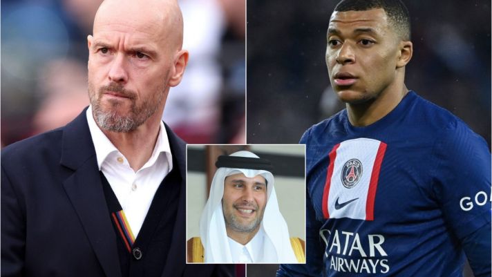 Giới chủ Qatar bất ngờ 'hết tiền', HLV Ten Hag vỡ mộng đem Mbappe về Man United