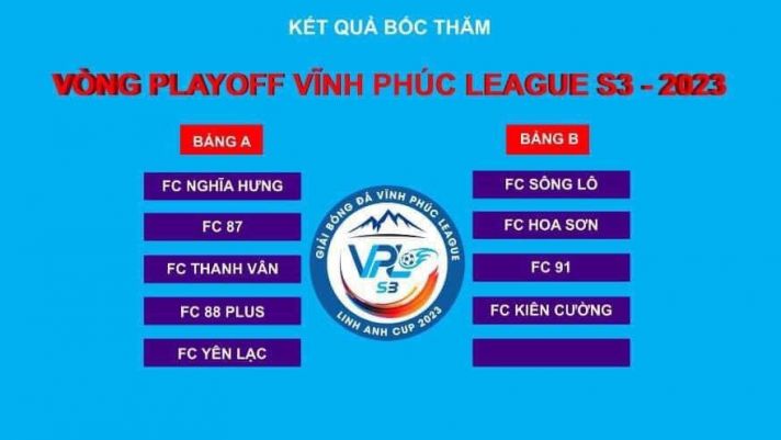 Vòng play-off giải Vĩnh Phúc League S3: Chờ đợi những cuộc thư hùng nảy lửa