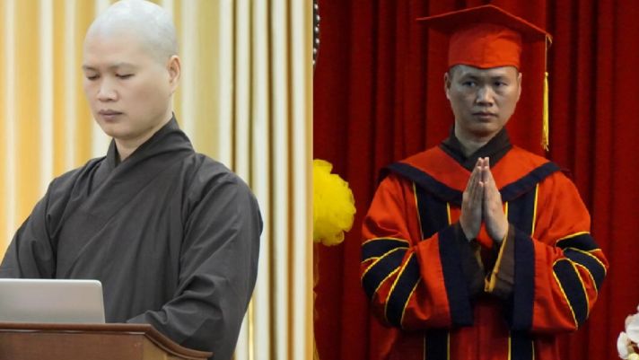 Đại đức Thích Đạo Tấn nhận bằng Tiến sĩ Phật học đầu tiên của Học viện Phật giáo Việt Nam ở Hà Nội
