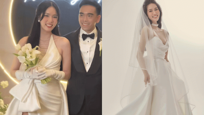 Netizen trầm trồ trước đám cưới đẹp tựa cổ tích của Á hậu Phương Anh và chồng doanh nhân