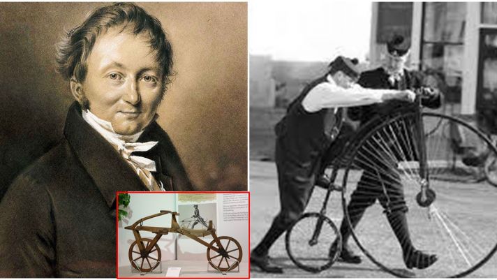 Nguồn gốc của chiếc xe đạp đầu tiên trên thế giới, hình dáng kì lạ khác xa với xe đạp ngày nay