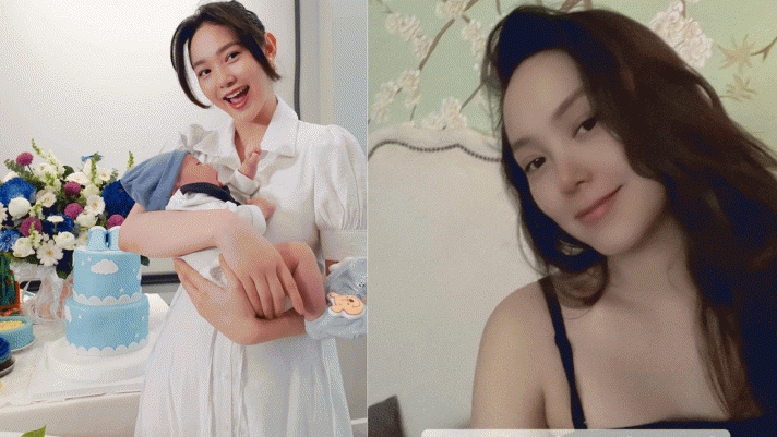 Xuất hiện cận ảnh mặt mộc của Minh Hằng sau 1 tháng sinh em bé, netizen tấm tắc khen ngợi